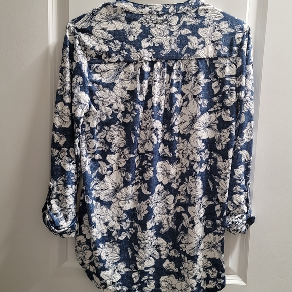 Floral "Denim" Dress Shirt - Picture 4 of 10